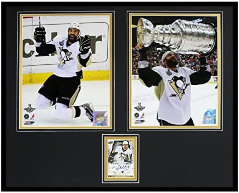 Набор от снимки на Макс Тэлбота с автограф в Рамка с Размер 16х20 мм за Купа Стенли UDA Пингуинс - Снимки от НХЛ