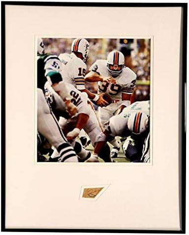 Снимка с подпис на Лари Чонки В Рамка с Размер 16х20 мм За JSA Маями Делфините - Снимки NFL с автограф